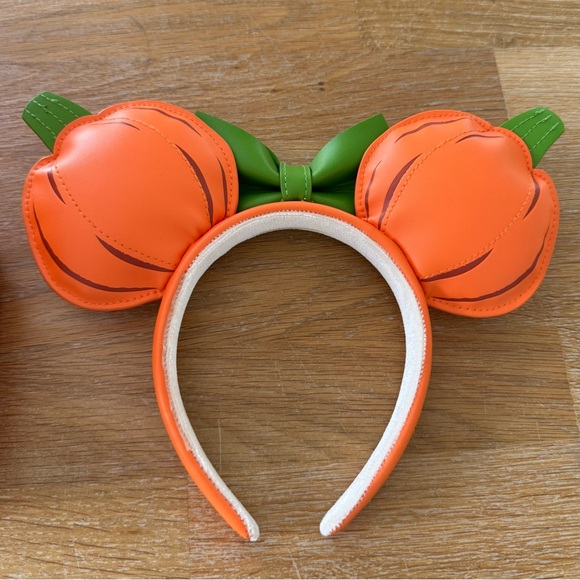 Disney Loungefly Pumpkin Minnie Mouse Bag and Headband Set - Picture 16 of 16